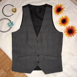 Attention Modern Fit Men’s Formal Gray Vest